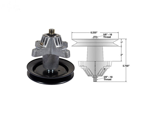 Rotary 13131 Spindle assembly replaces Cub Cadet 918-04461 & 717-04461.