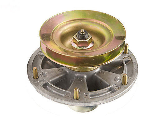 Rotary 13547 Spindle Assembly Left Hand with pulley. replaces John Deere TCA15397