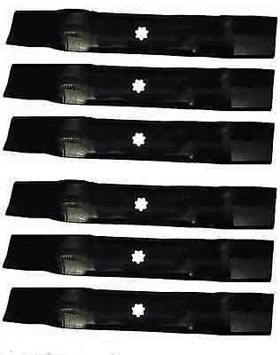 (6) John Deere Mower Blades - 48'' - LA130, LA140, LA145, LA155 LA165 X140, X165