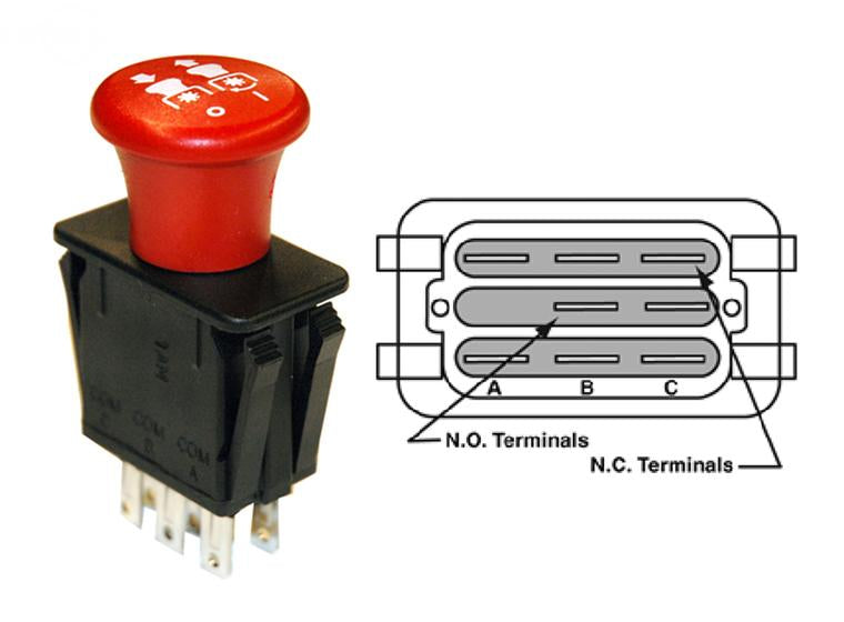 Rotary 9657 PTO Switch replaces Ariens 5221